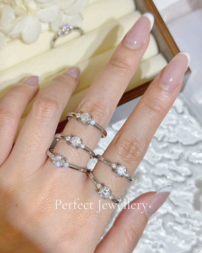 [Brass] Moissanite Ring ✨經典莫桑三石款戒指💍