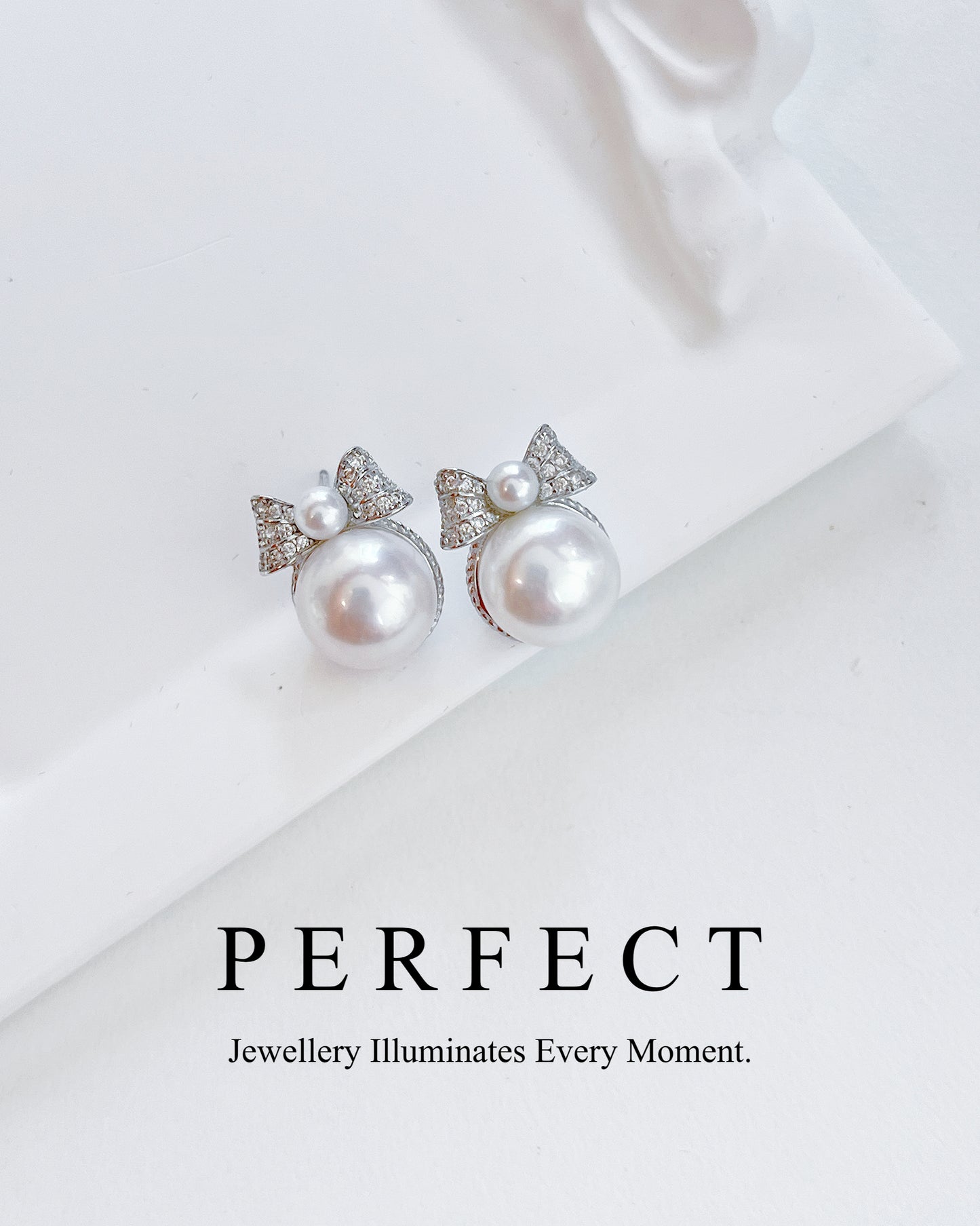 ✨🎀Ribbon Freshwater Pearl S925 Earrings | 淡水珍珠蝴蝶結耳釘✨