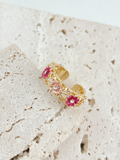 Flower Brass Ring | 花花戒指￼