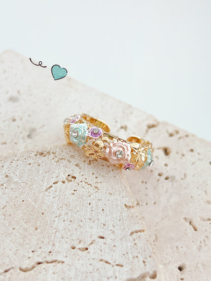 Flower Brass Ring | 花花戒指￼