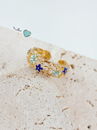 Flower Brass Ring | 花花戒指￼