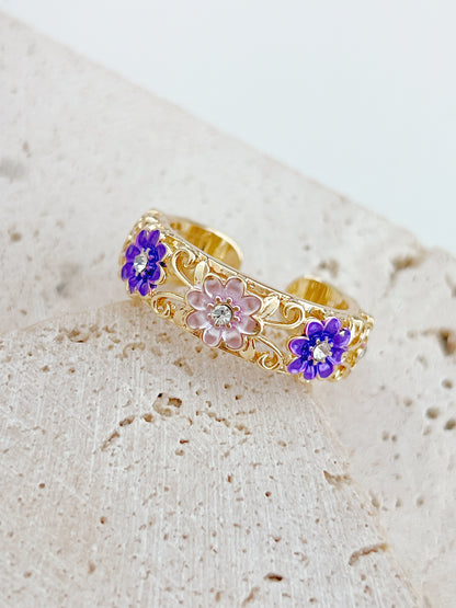 Flower Brass Ring | 花花戒指￼