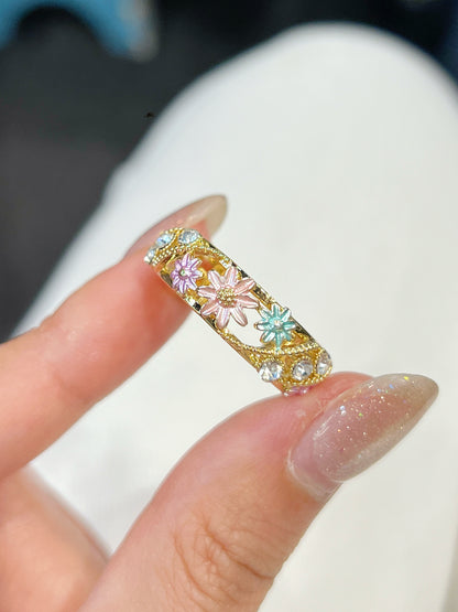 Flower Brass Ring | 花花戒指￼