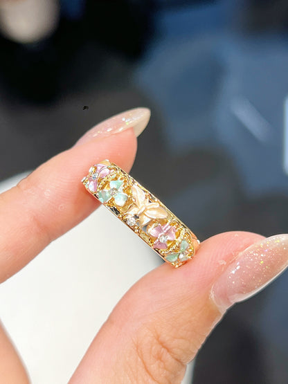 Flower Brass Ring | 花花戒指￼