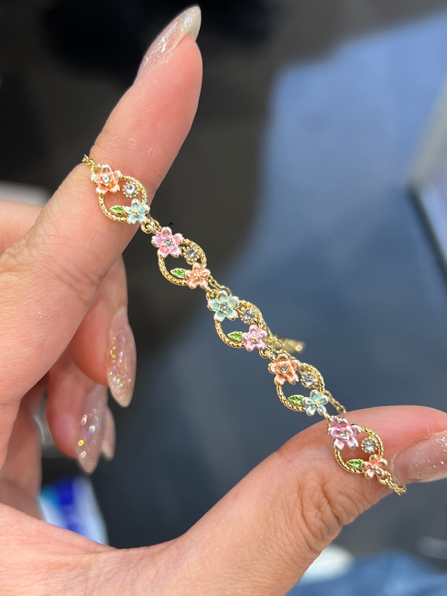 Flower Brass Bracelet | 花花頸鏈