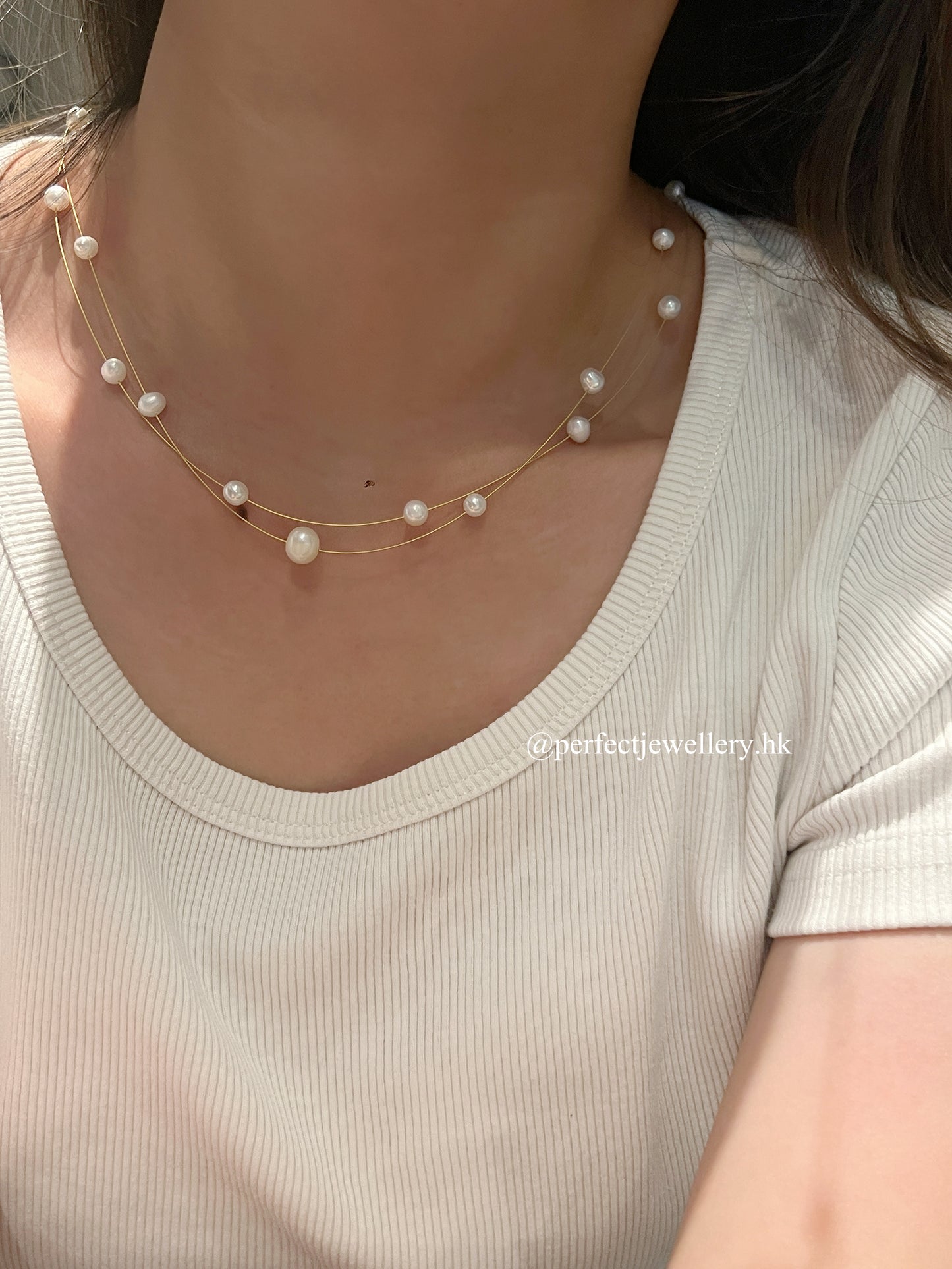 Starry 💫Freshwater Pearl Necklace｜淡水珍珠滿天星頸鏈✨