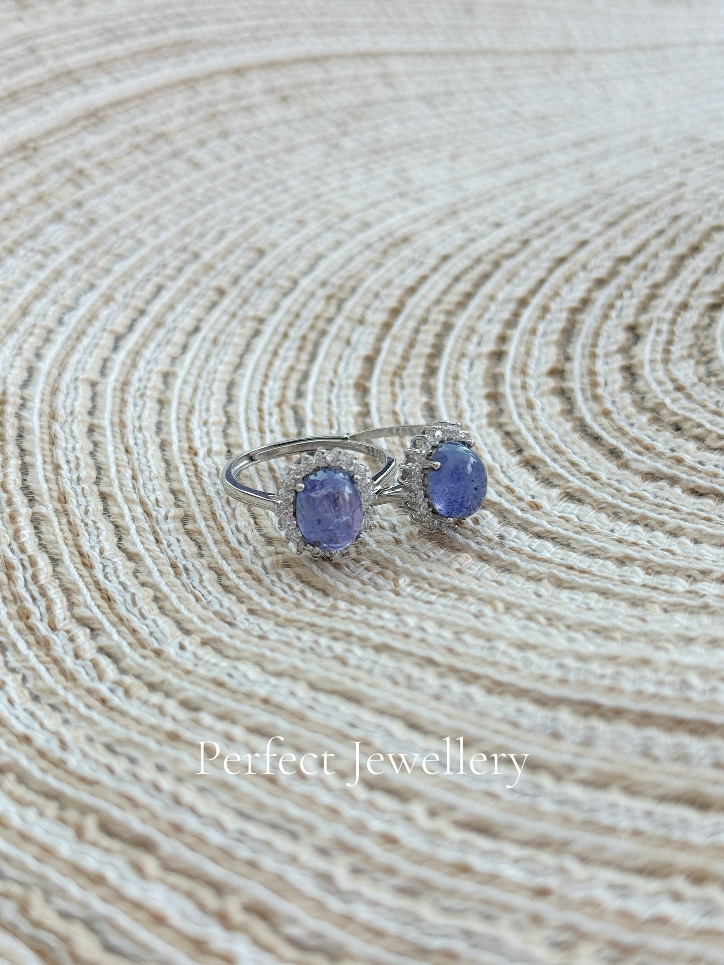 3ct Tanzanite S925 Ring 坦桑石原石戒指