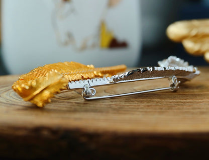 [S925] ✨Italian Feather 🪶 Brooch | 義大利銀羽毛胸針