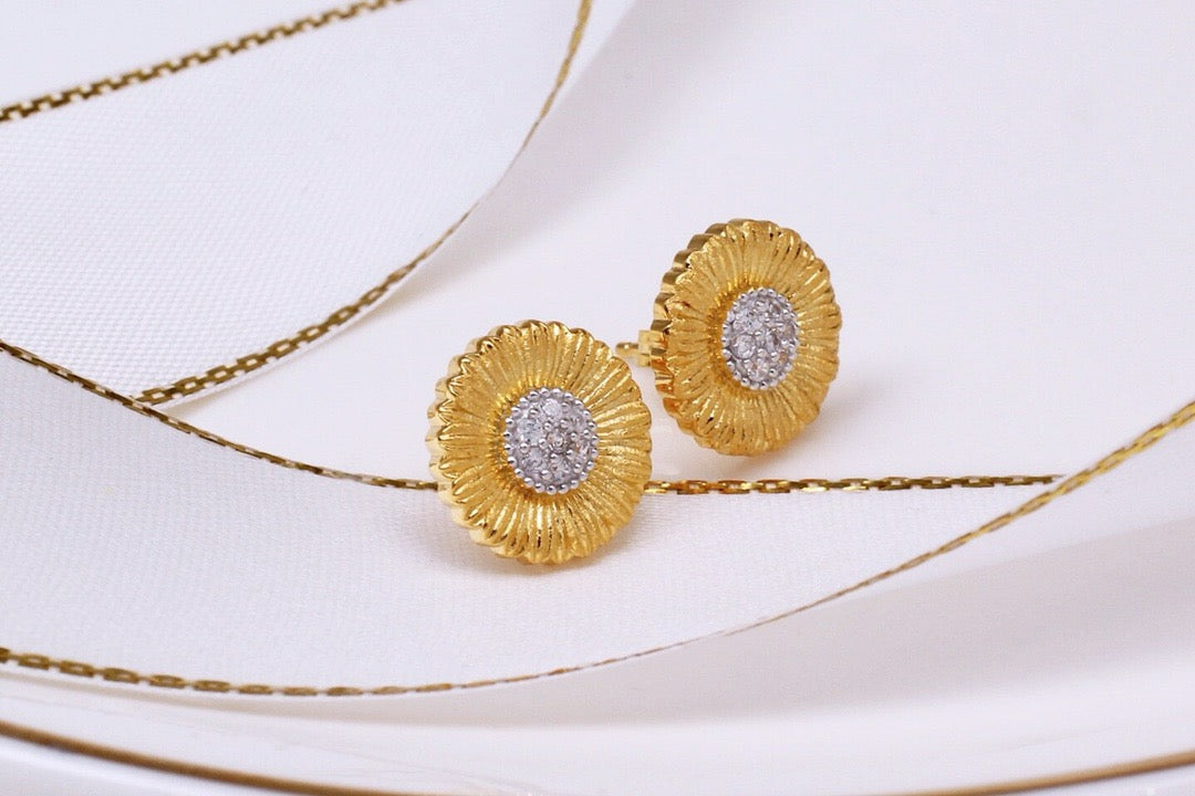 [S925] Italian Daisy🌼 Earring | 義大利🇮🇹小雛菊耳釘