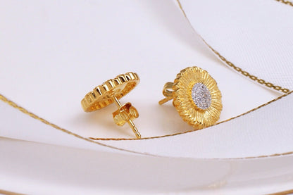 [S925] Italian Daisy🌼 Earring | 義大利🇮🇹小雛菊耳釘