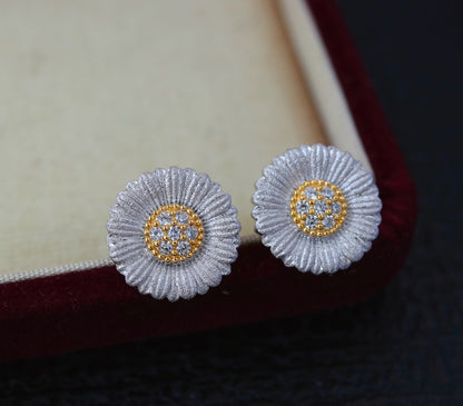 [S925] Italian Daisy🌼 Earring | 義大利🇮🇹小雛菊耳釘