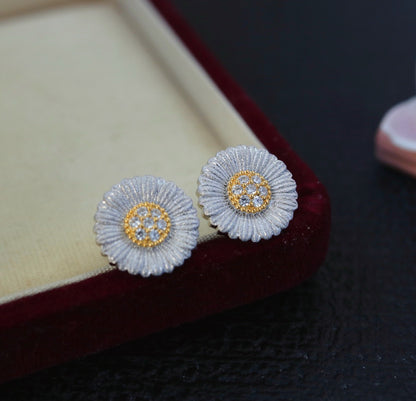 [S925] Italian Daisy🌼 Earring | 義大利🇮🇹小雛菊耳釘