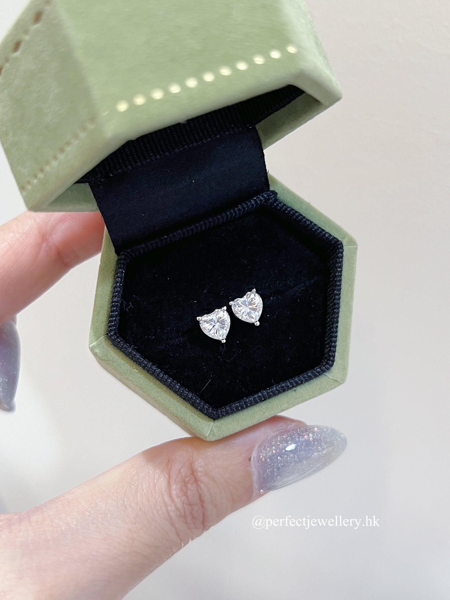 D colour Moissanite Solitary S925 Earrings ｜異形切莫桑鑽耳釘