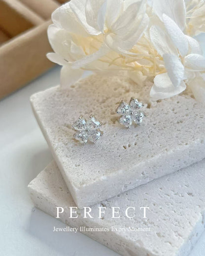 4.8ct D Colour Moissanite Clover S925 Earrings｜莫桑四葉草耳釘