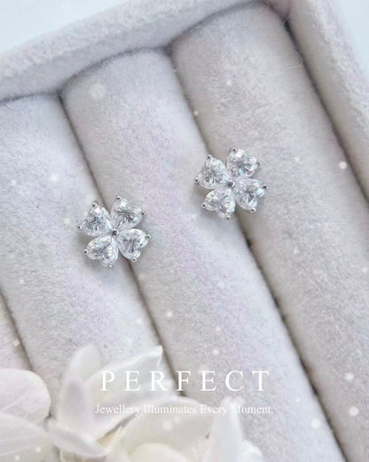 4.8ct D Colour Moissanite Clover S925 Earrings｜莫桑四葉草耳釘