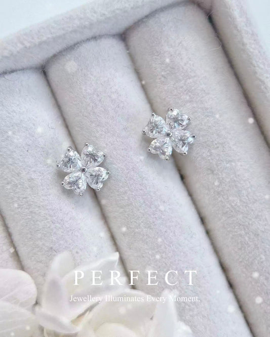 4.8ct D Colour Moissanite Clover S925 Earrings｜莫桑四葉草耳釘