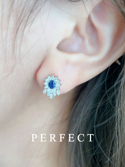 [S925] ✨Sapphire Dreamcatcher Earrings｜藍寶石捕夢網耳釘✨