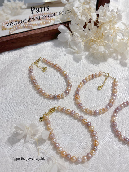 ✨Candy🍬Freshwater Pearl Bracelet ｜淡水糖果螺紋珍珠手鏈✨