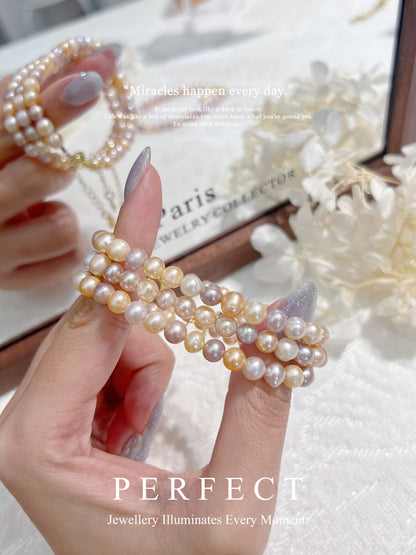 ✨Candy🍬Freshwater Pearl Bracelet ｜淡水糖果螺紋珍珠手鏈✨