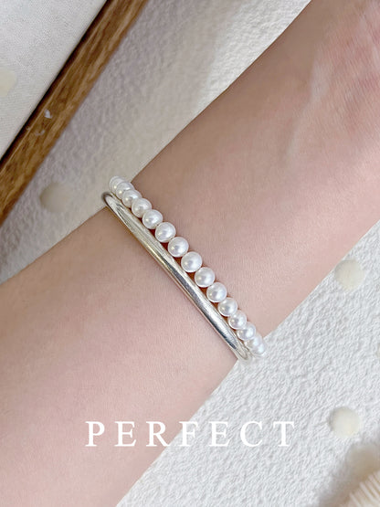 ✨4-4.5mm Aurora Baby Pearl Bracelet｜極光淡水baby珍珠手鍊✨