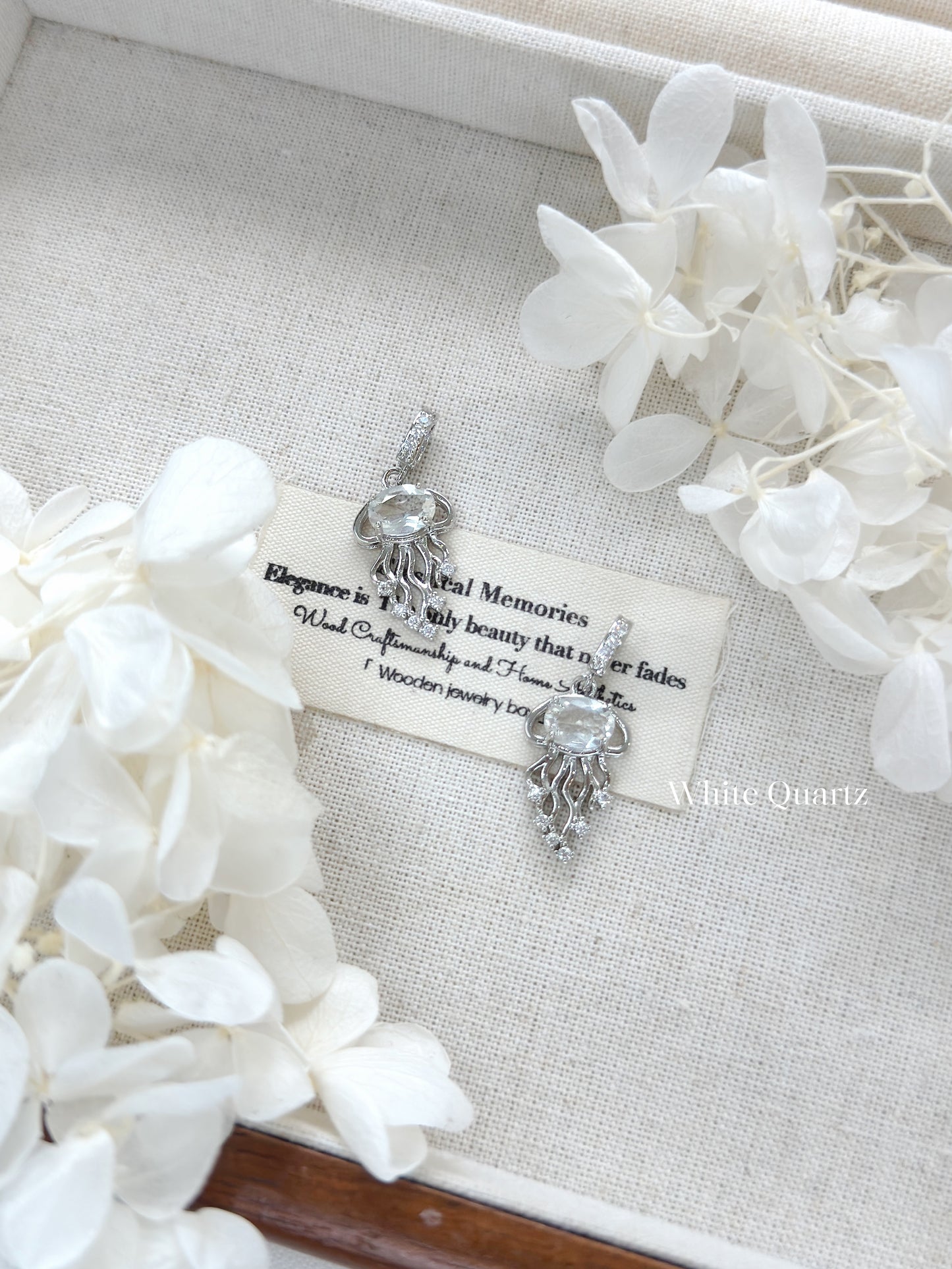White Quartz Pendant 白水晶萬能扣吊墜