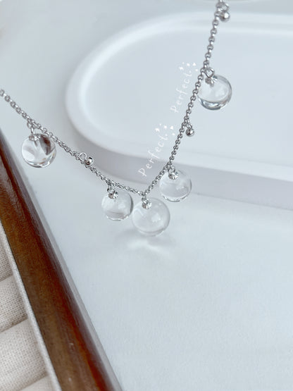 ✨Clear Quartz Necklace | 白水晶🫧魔法水晶波項鍊✨