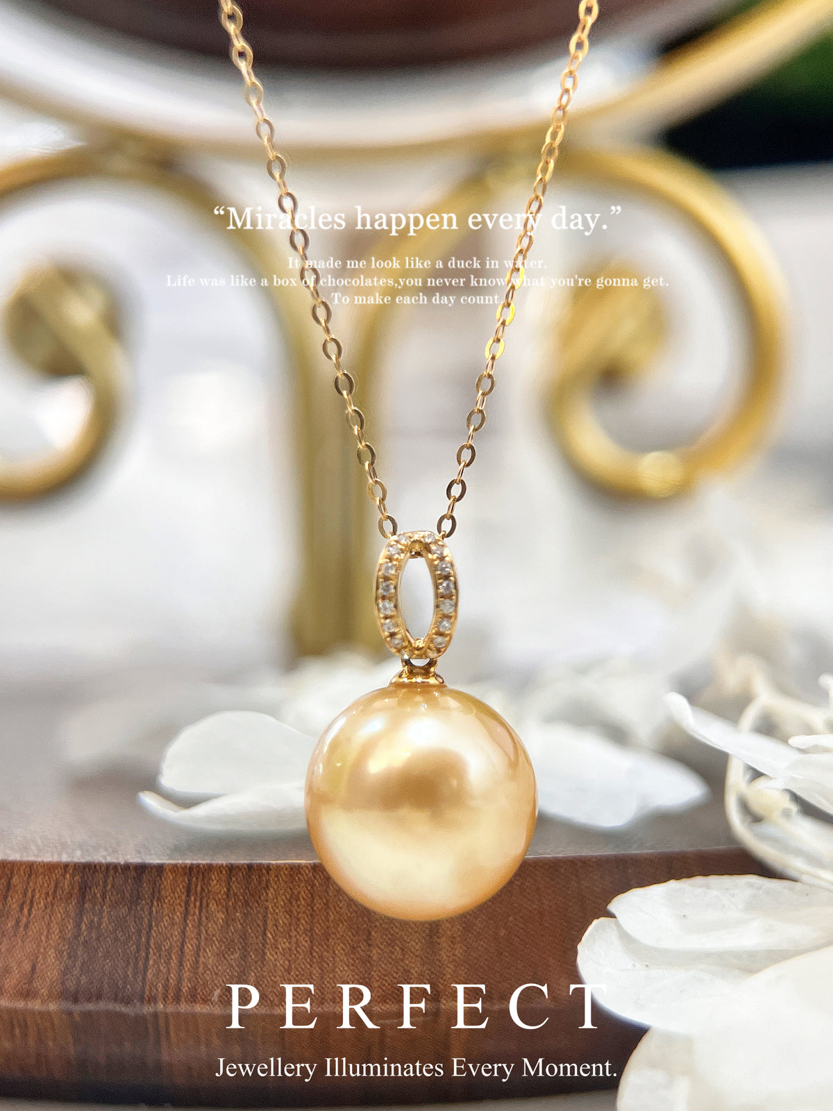 12.2mm Southsea G Pearl Necklace （18k）｜12.2mm 南洋金珠項鏈