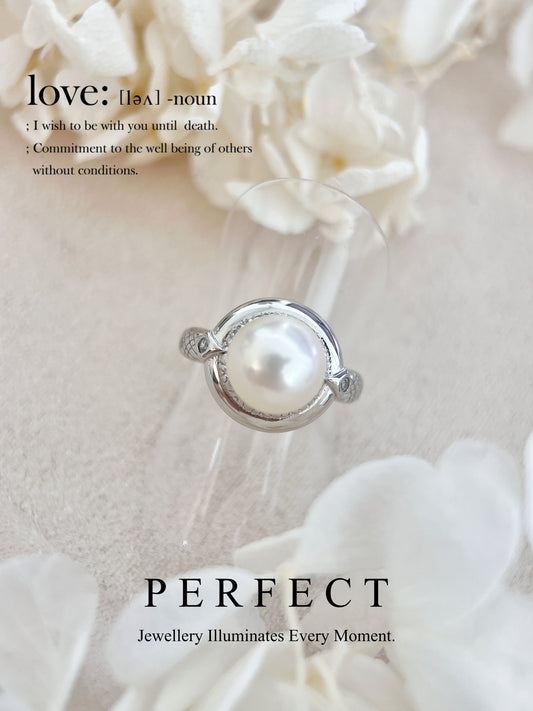 9.4mm Freshwater Pearl S925 Ring |淡水珍珠型格戒指
