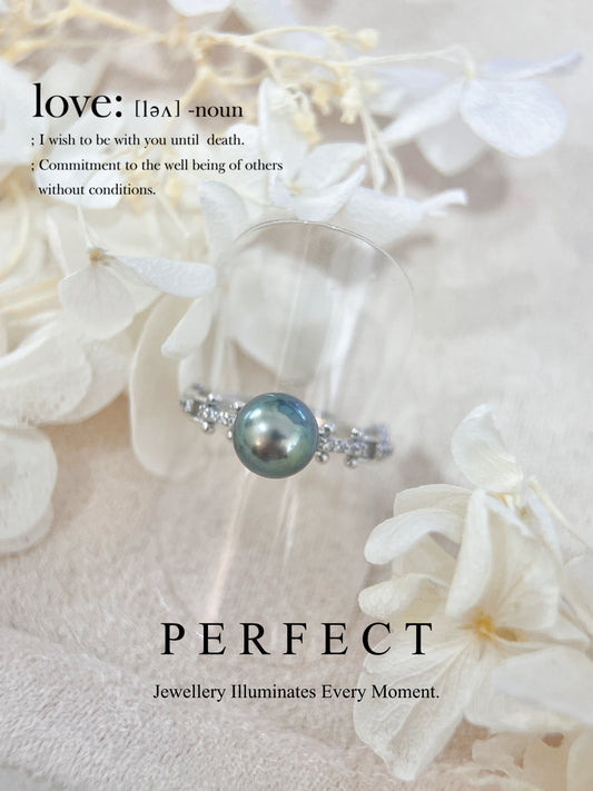 7.4mm Tahiti S925 Ring |大溪地鎖鏈戒指