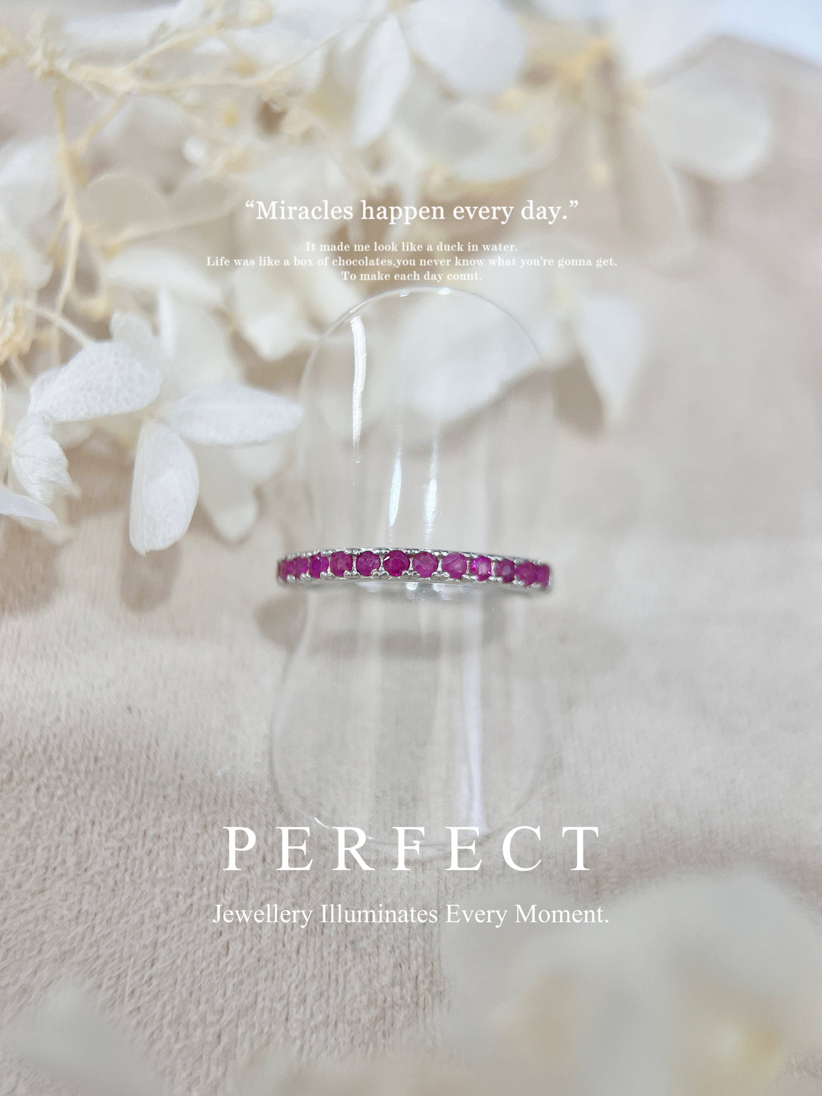 Ruby S925 Ring ｜紅寶石排戒❤️✨