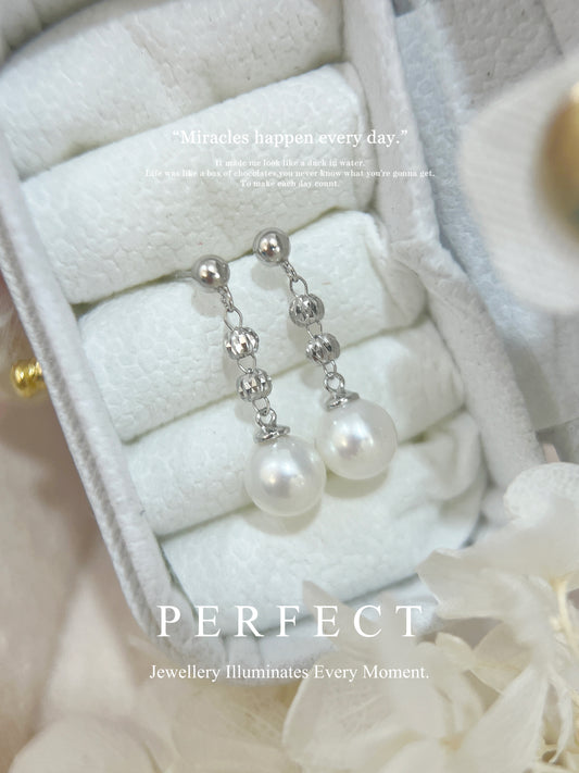 6.5mm Freshwater Pearl S925 Earrings | 淡水珍珠閃閃耳釘
