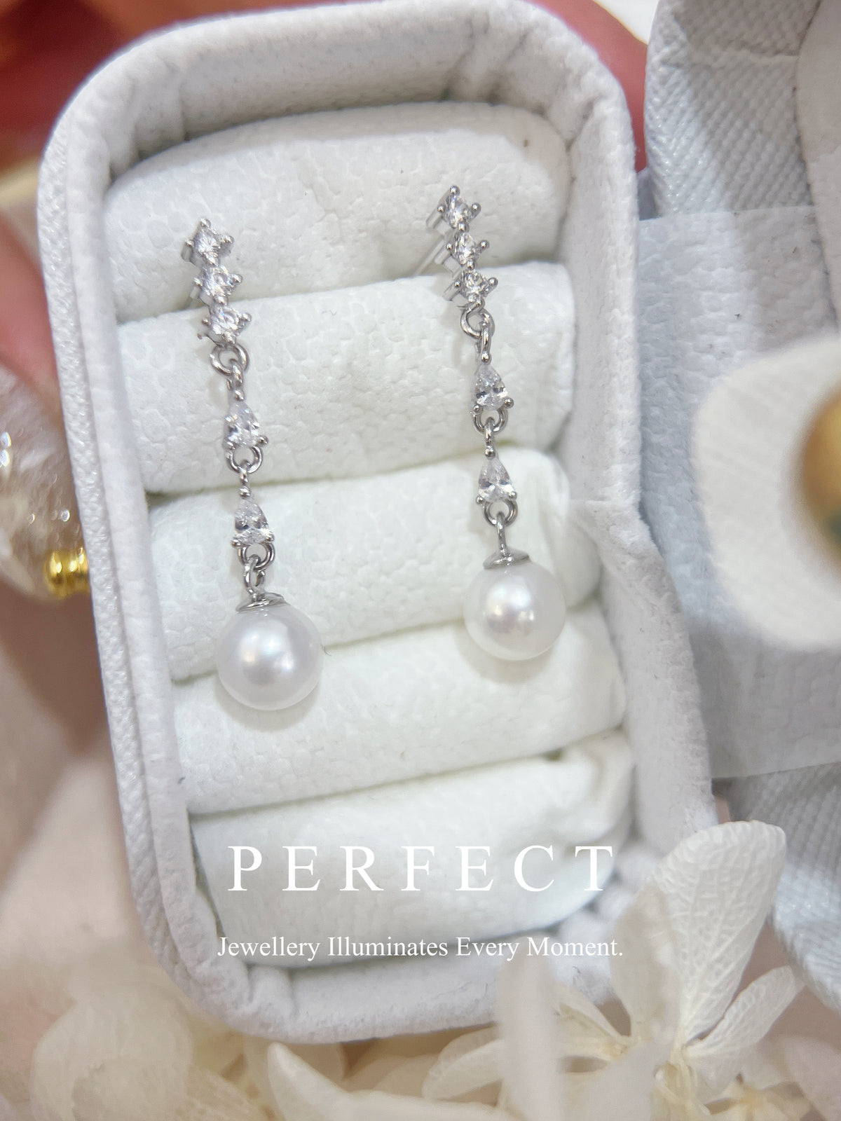 6.5mm Freshwater Pearl S925 Earrings |淡水珍珠靈動耳釘