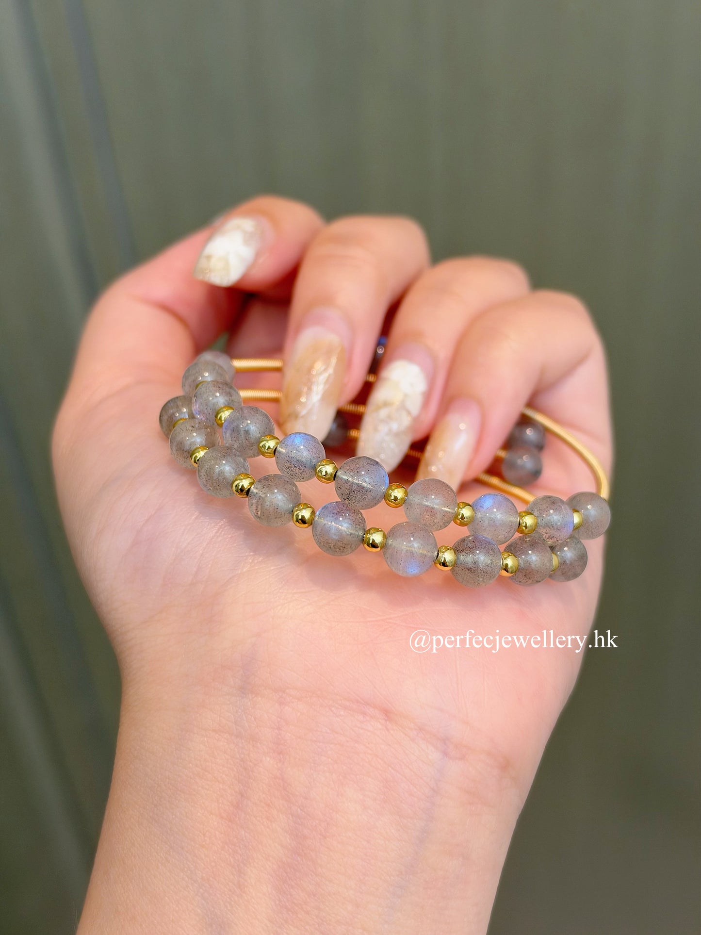 [Brass] Natural Crystal Bangle | 天然水晶手工手鐲