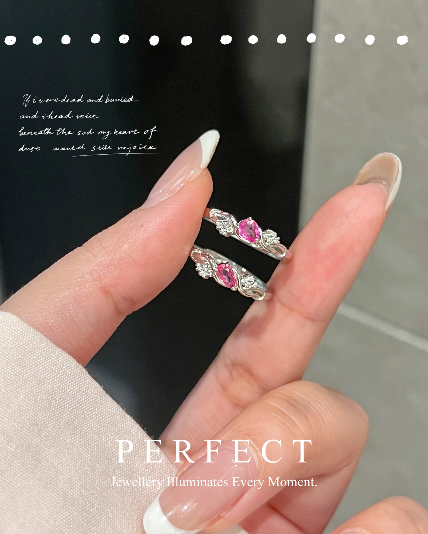 0.35ct Hot Pink Sapphire S925 Ring | 熱粉藍寶石戒指