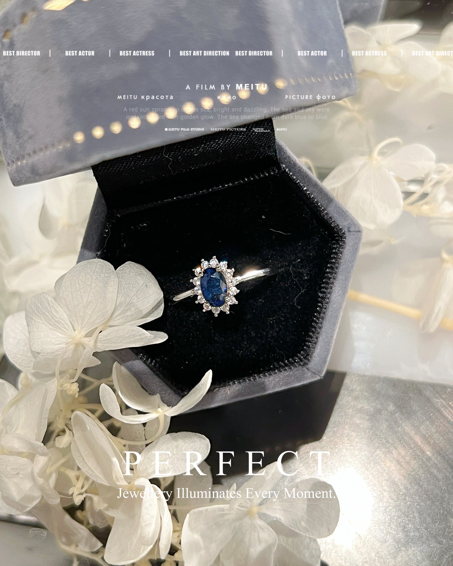 0.65ct Blue Sapphire S925 Ring | 藍寶石戴妃款戒指