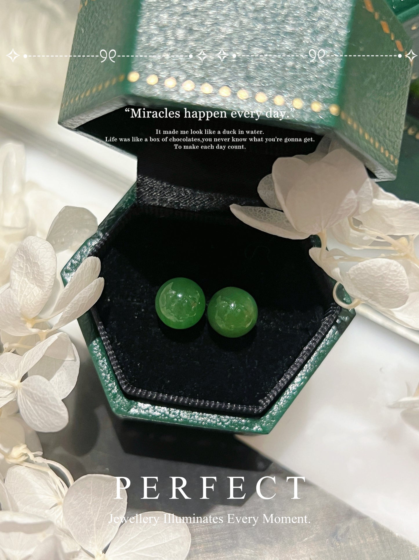 Hetian Jade S925 Earrings | 和田玉圓珠耳釘
