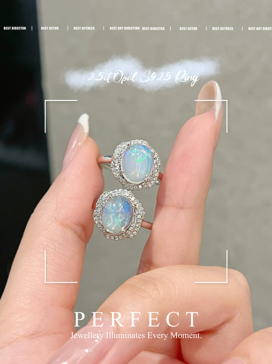 2.5ct Opal S925 Ring 澳寶繁花戒指