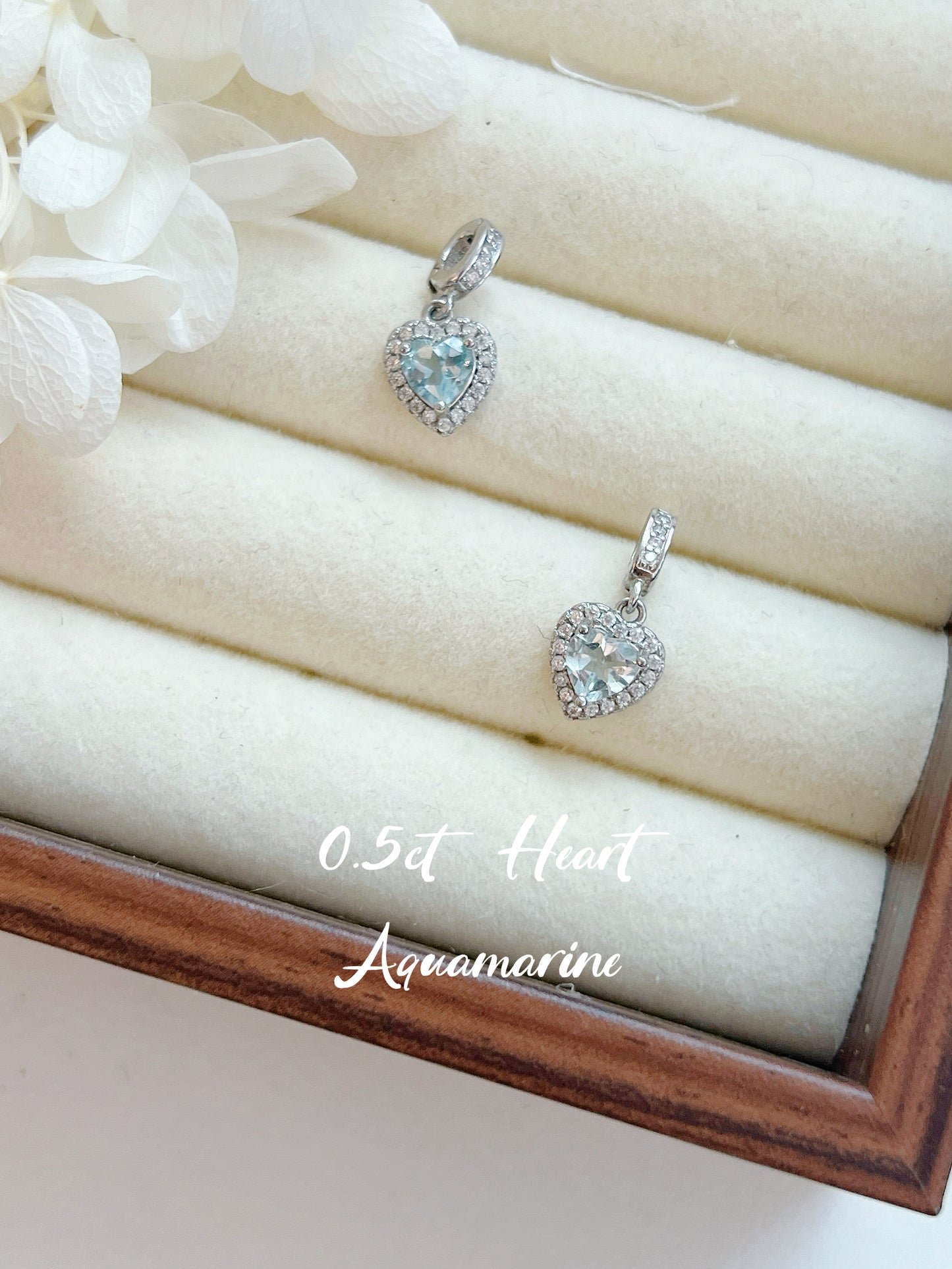 Aquamarine Versatile S925 Pendant | 海藍寶萬用扣吊墜