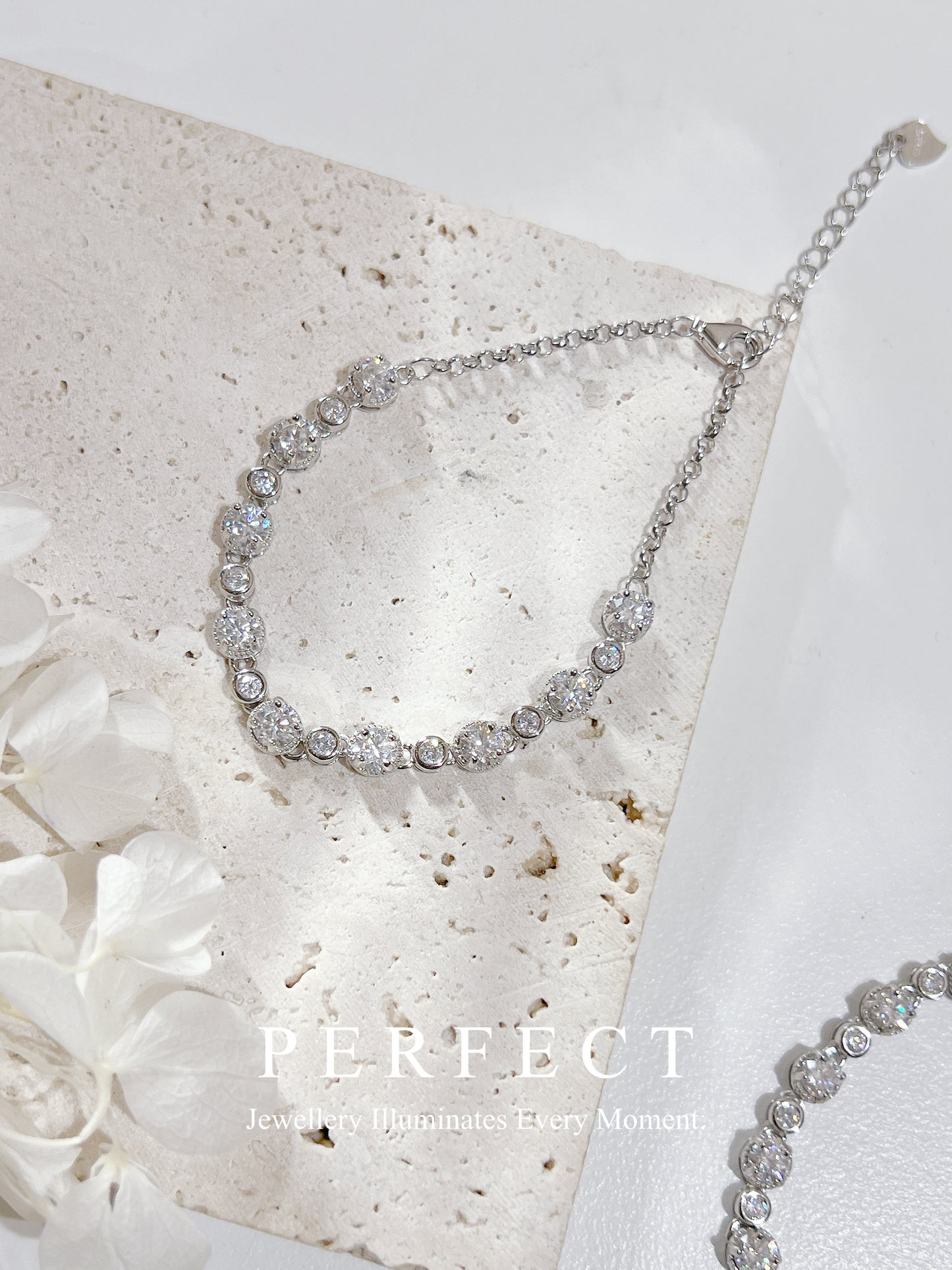 3.2ct Moissanite S925 D colour 莫桑🫧泡泡手鏈✨✨