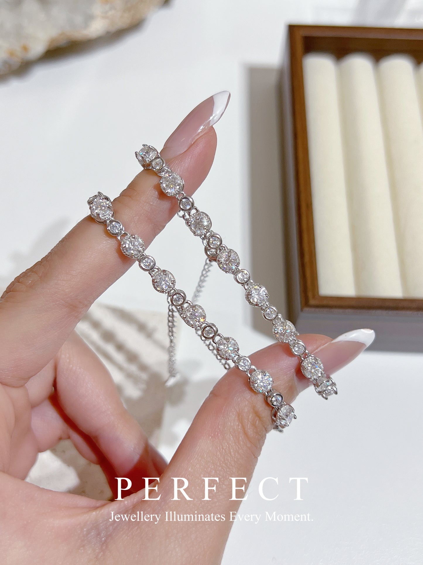 3.2ct Moissanite S925 D colour 莫桑🫧泡泡手鏈✨✨