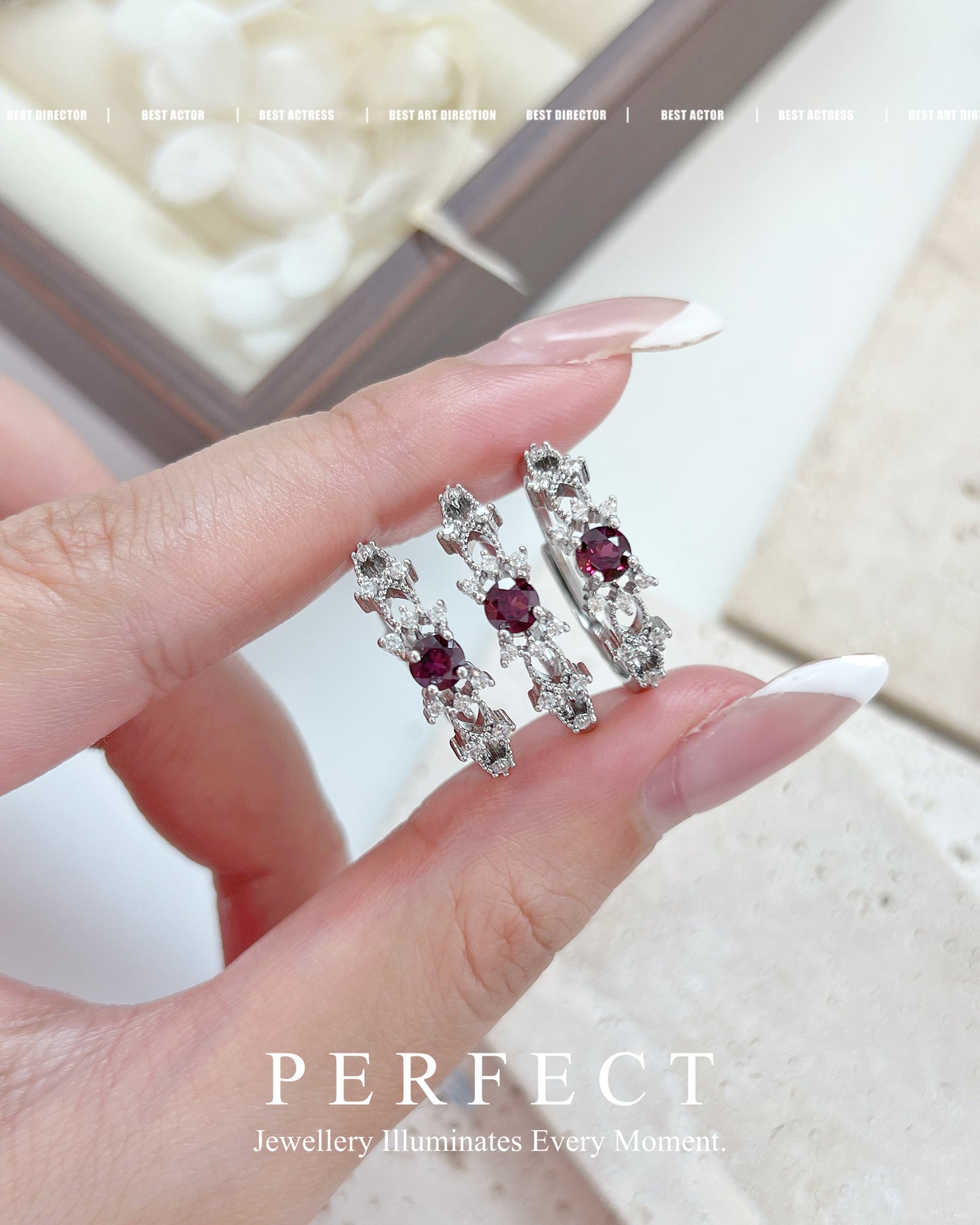 ✨Purple Garnet Brass Ring🪻紫牙烏石榴戒指✨