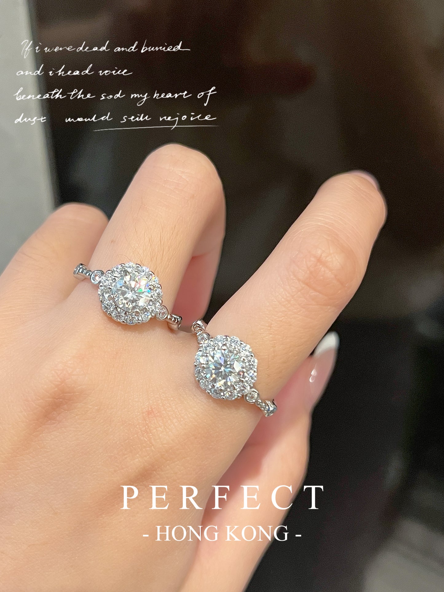 1ct Moissanite Ring | 1卡莫桑石太陽花🌻戒指
