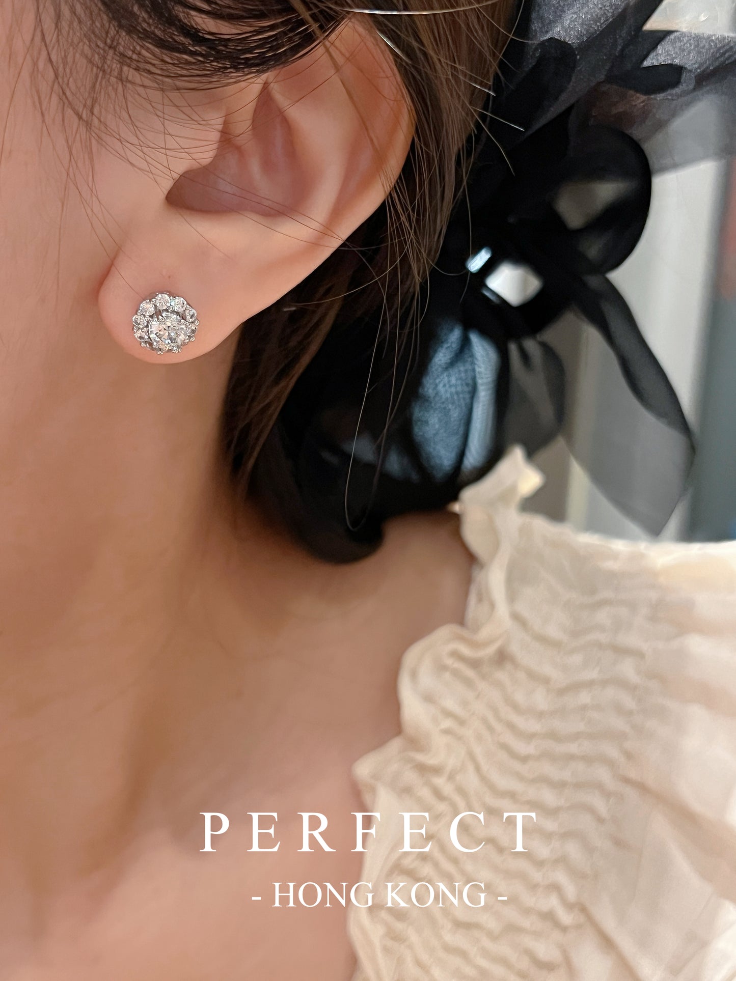 1ct Moissanite Brass Earrings | 1卡莫桑石太陽花🌻耳釘