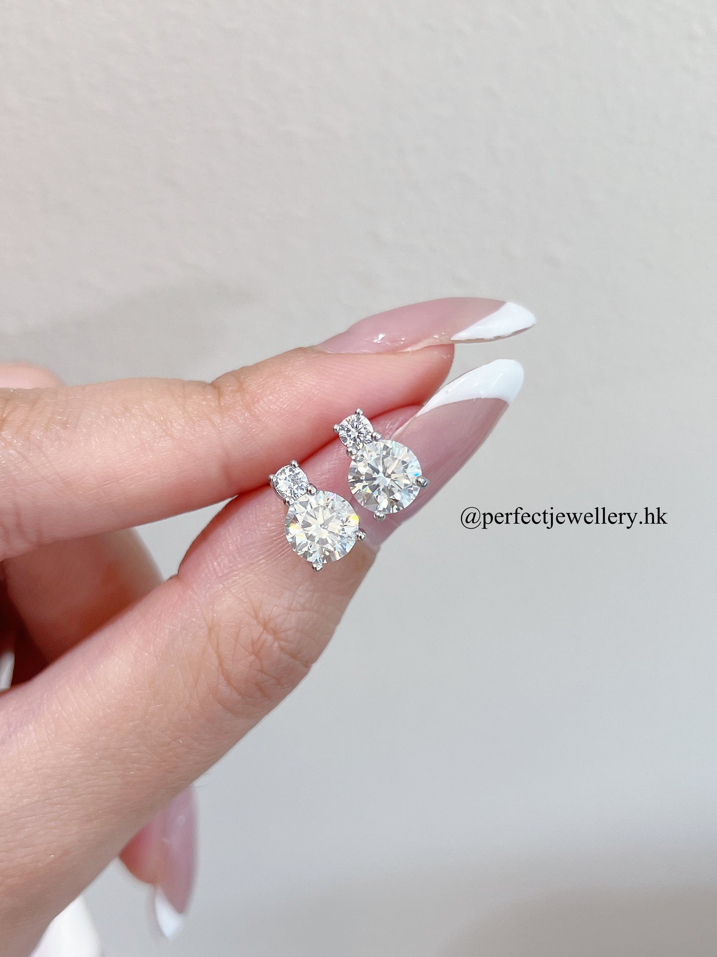 2ct Moissanite Brass Earrings | 2卡莫桑石戴妃耳釘