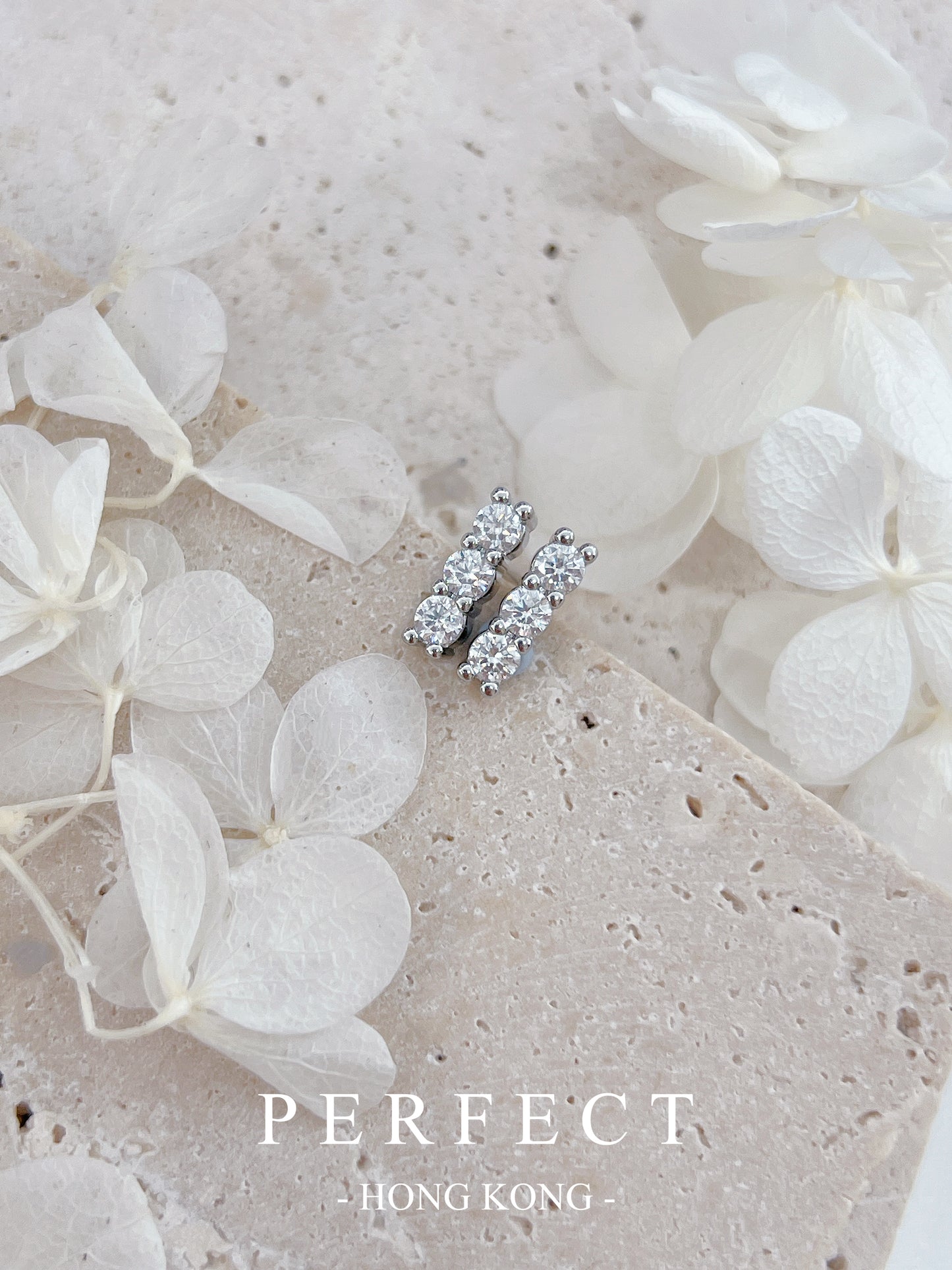 [Brass] 1.8ct Moissanite Balance Earrings✨莫桑平衡木耳釘