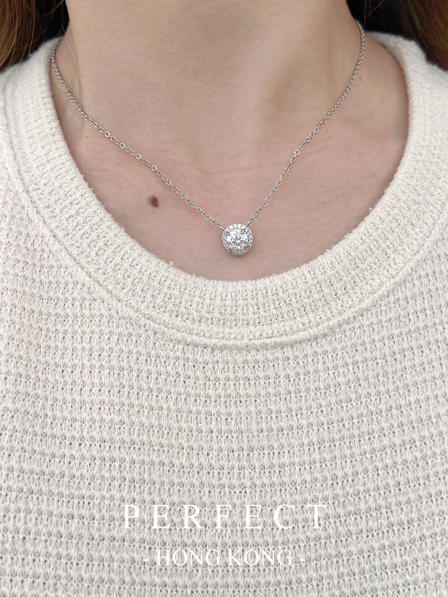 [Brass] 1ct Moissanite Bubble Necklace✨莫桑泡泡🫧頸鏈