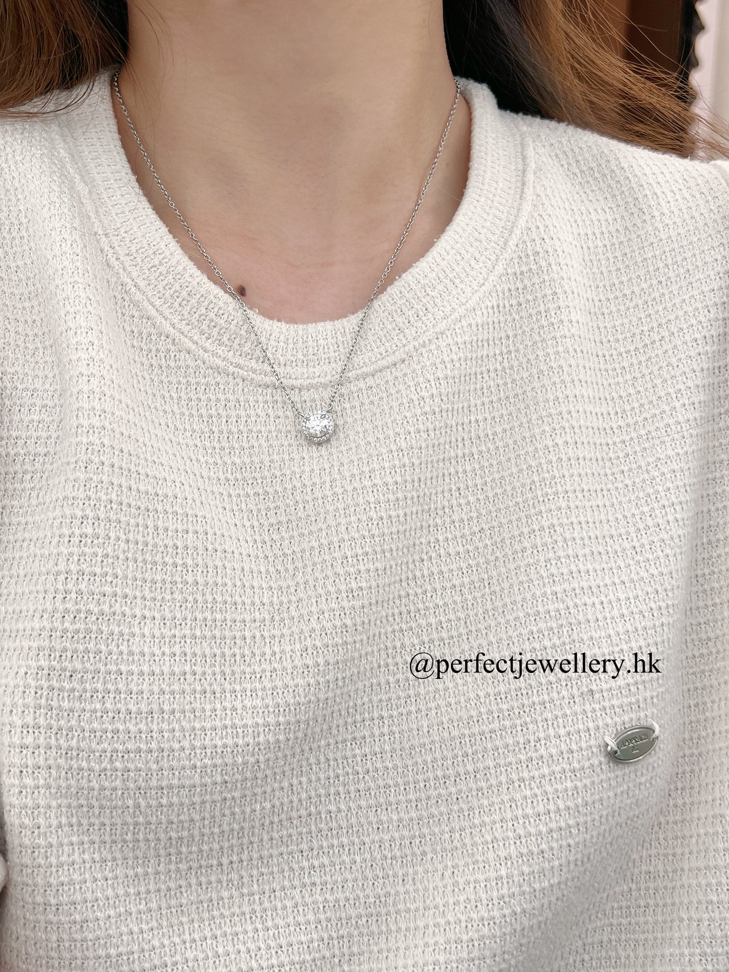 [Brass] 1ct Moissanite Bubble Necklace✨莫桑泡泡🫧頸鏈