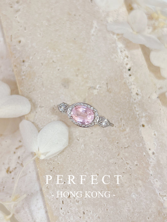 0.9ct Pink Tourmaline S925 RIng | 公主粉碧璽戒指✨🩷