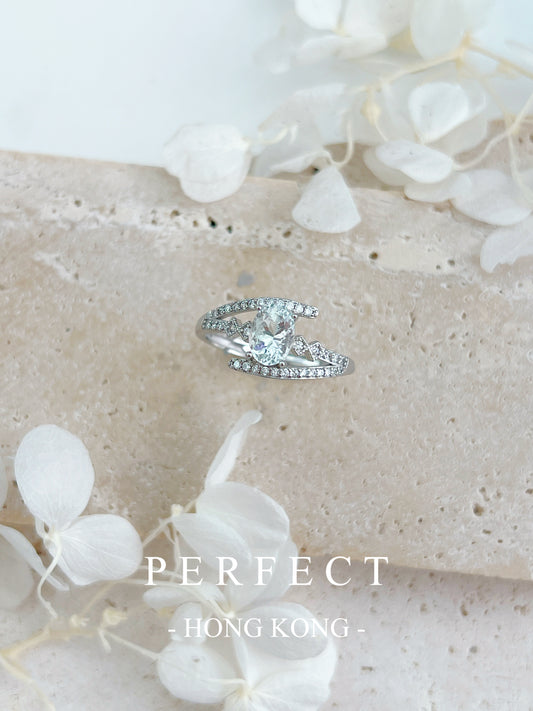 0.9ct 💧Aquamarine Starry S925 Ring | 海藍寶繁星戒指🩵✨