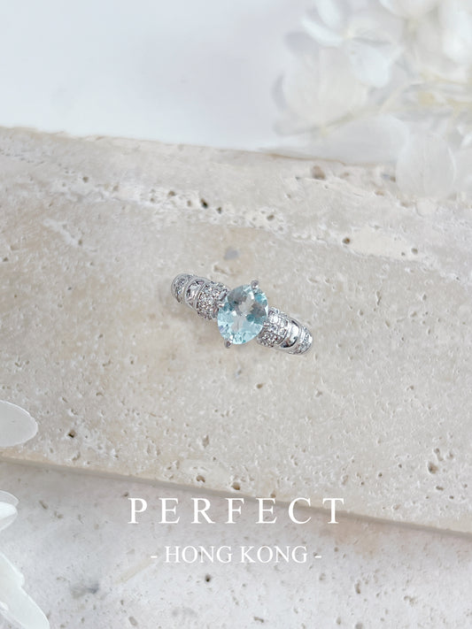 1.3ct 🧊Aquamarine S925 Ring | 海藍寶戒指🩵✨